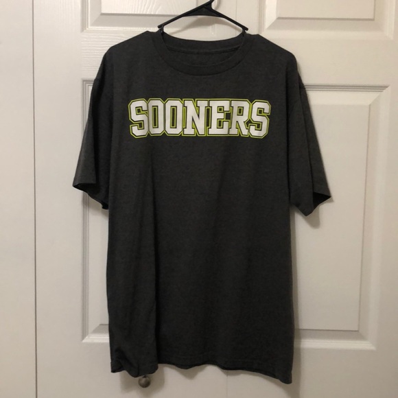 NWOT Men’s Oklahoma Sooners TShirt Dark Gray Large - Picture 2 of 4